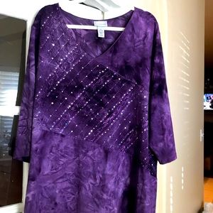 Purple blouse by Catherine’s size 3X